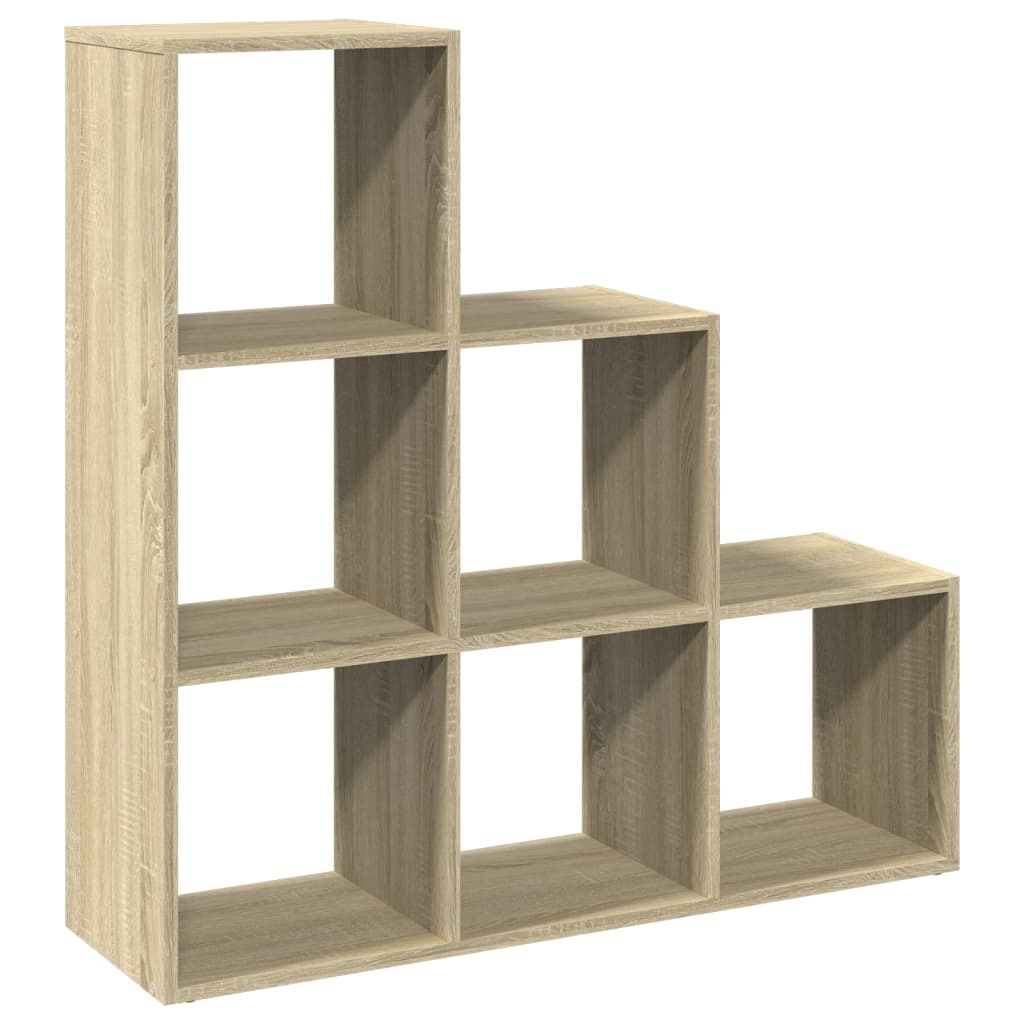 VidaXL Kamerscherm / boekenkast 3-laags 99x29x99 cm hout sonoma eiken