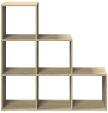 VidaXL Kamerscherm / boekenkast 3-laags 99x29x99 cm hout sonoma eiken