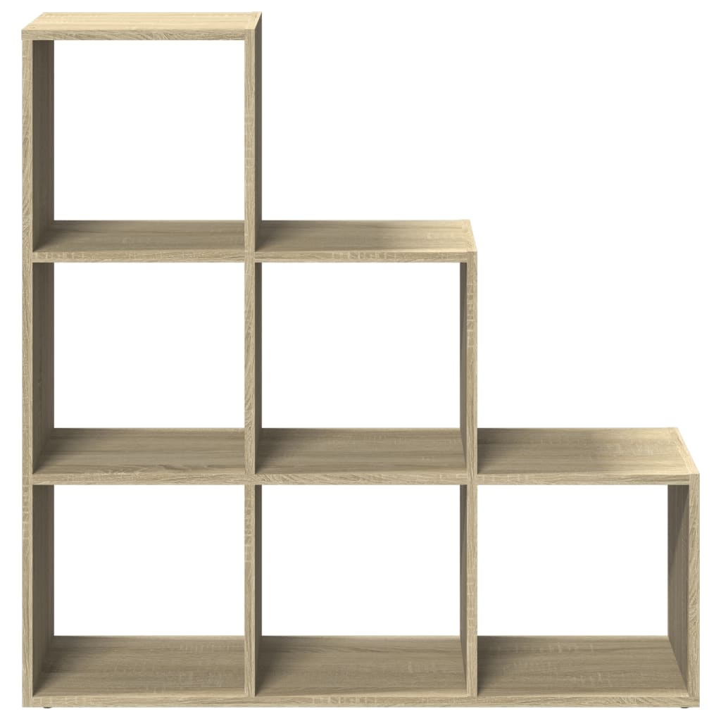 VidaXL Kamerscherm / boekenkast 3-laags 99x29x99 cm hout sonoma eiken