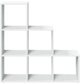 VidaXL Kamerscherm / boekenkast 3-laags 99x29x99 cm bewerkt hout wit