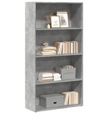 VidaXL Boekenkast 80x30x152 cm bewerkt hout betongrijs