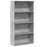 VidaXL Boekenkast 80x30x152 cm bewerkt hout betongrijs