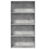 VidaXL Boekenkast 80x30x152 cm bewerkt hout betongrijs