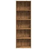 VidaXL Boekenkast 60x30x189 cm bewerkt hout artisanaal eikenkleurig