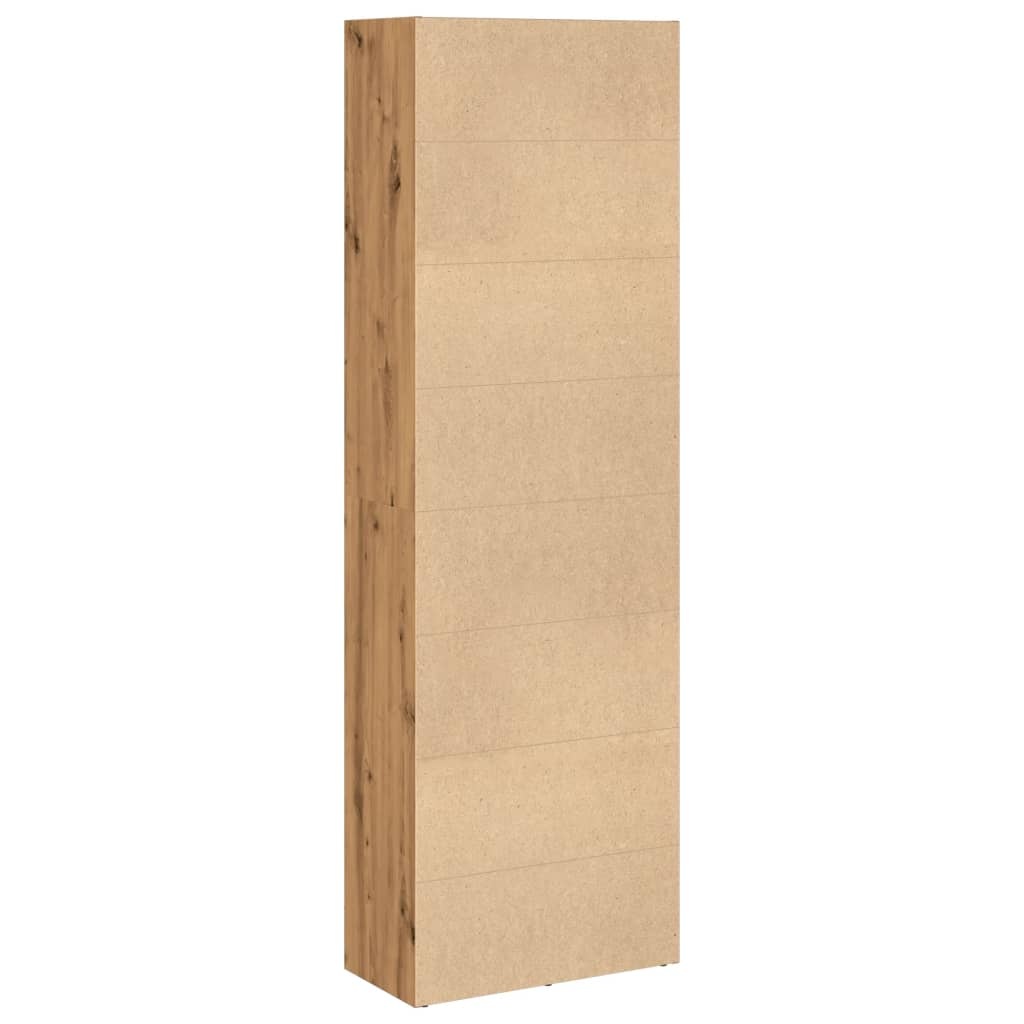 VidaXL Boekenkast 60x30x189 cm bewerkt hout artisanaal eikenkleurig