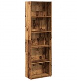 VidaXL Boekenkast 60x30x189 cm bewerkt hout oud houtkleurig