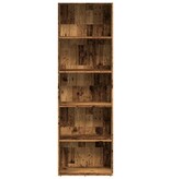 VidaXL Boekenkast 60x30x189 cm bewerkt hout oud houtkleurig