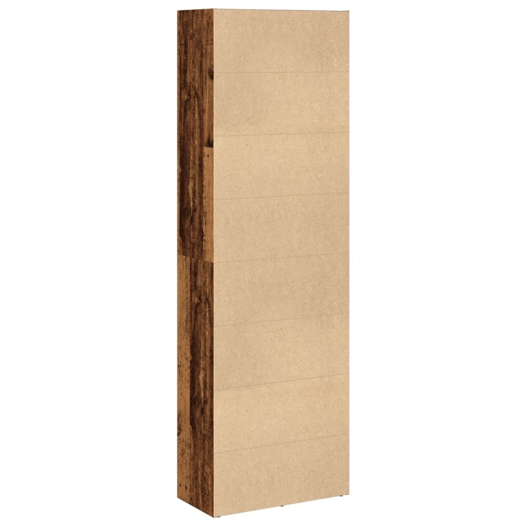VidaXL Boekenkast 60x30x189 cm bewerkt hout oud houtkleurig