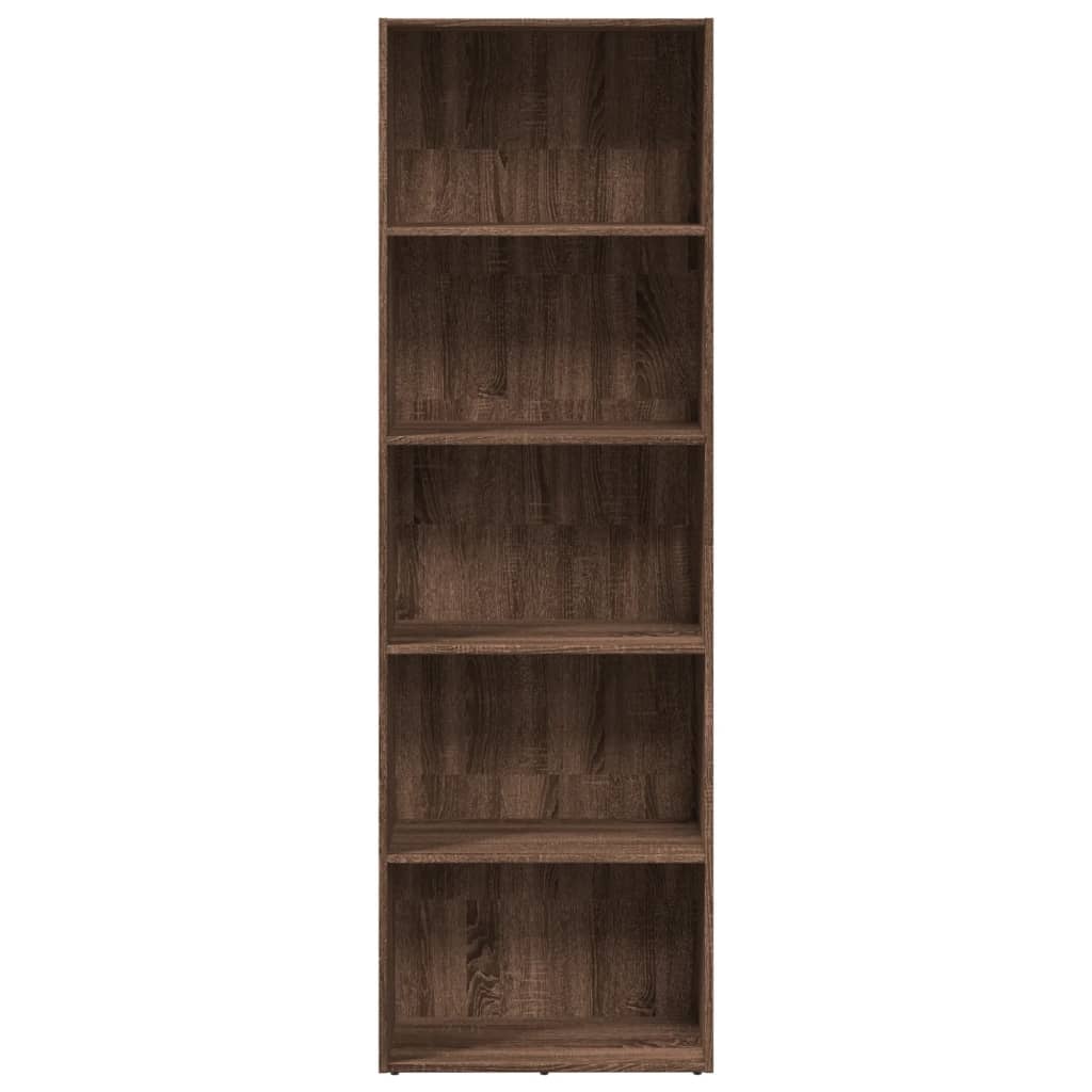 VidaXL Boekenkast 60x30x189 cm bewerkt hout bruin eikenkleurig