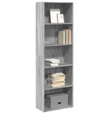 VidaXL Boekenkast 60x30x189 cm bewerkt hout grijs sonoma eikenkleurig