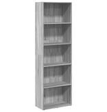 VidaXL Boekenkast 60x30x189 cm bewerkt hout grijs sonoma eikenkleurig