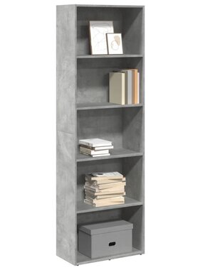 VidaXL Boekenkast 60x30x189 cm bewerkt hout betongrijs