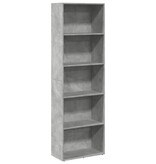 VidaXL Boekenkast 60x30x189 cm bewerkt hout betongrijs