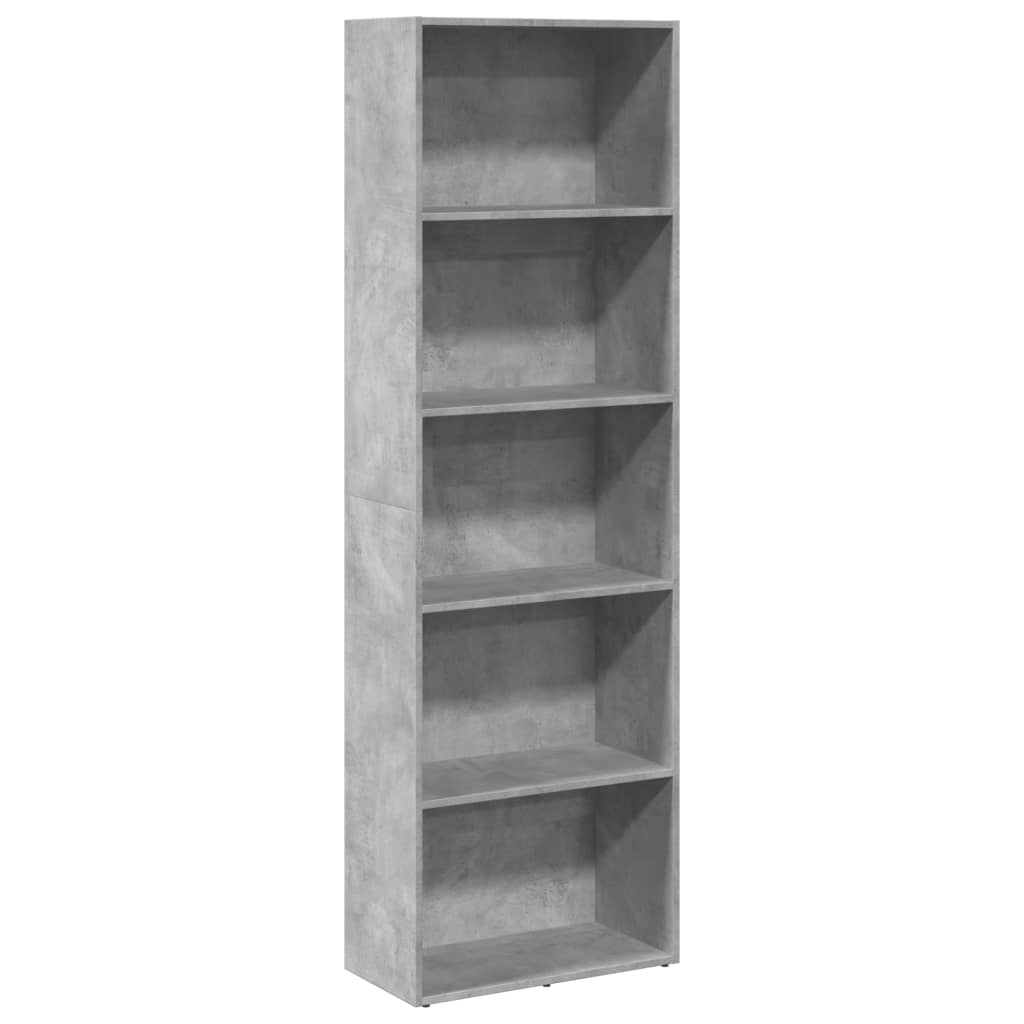 VidaXL Boekenkast 60x30x189 cm bewerkt hout betongrijs