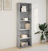 VidaXL Boekenkast 60x30x189 cm bewerkt hout betongrijs