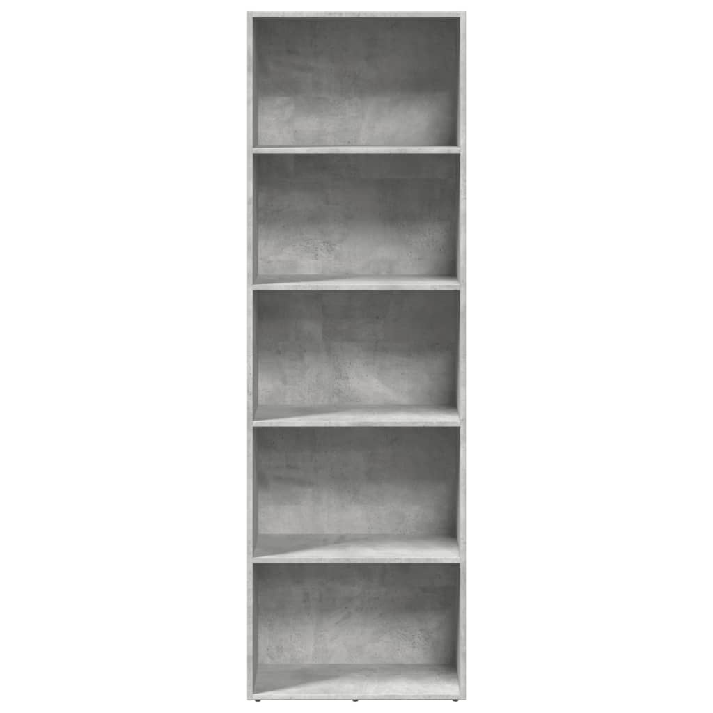 VidaXL Boekenkast 60x30x189 cm bewerkt hout betongrijs