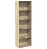 VidaXL Boekenkast 60x30x189 cm bewerkt hout sonoma eikenkleurig