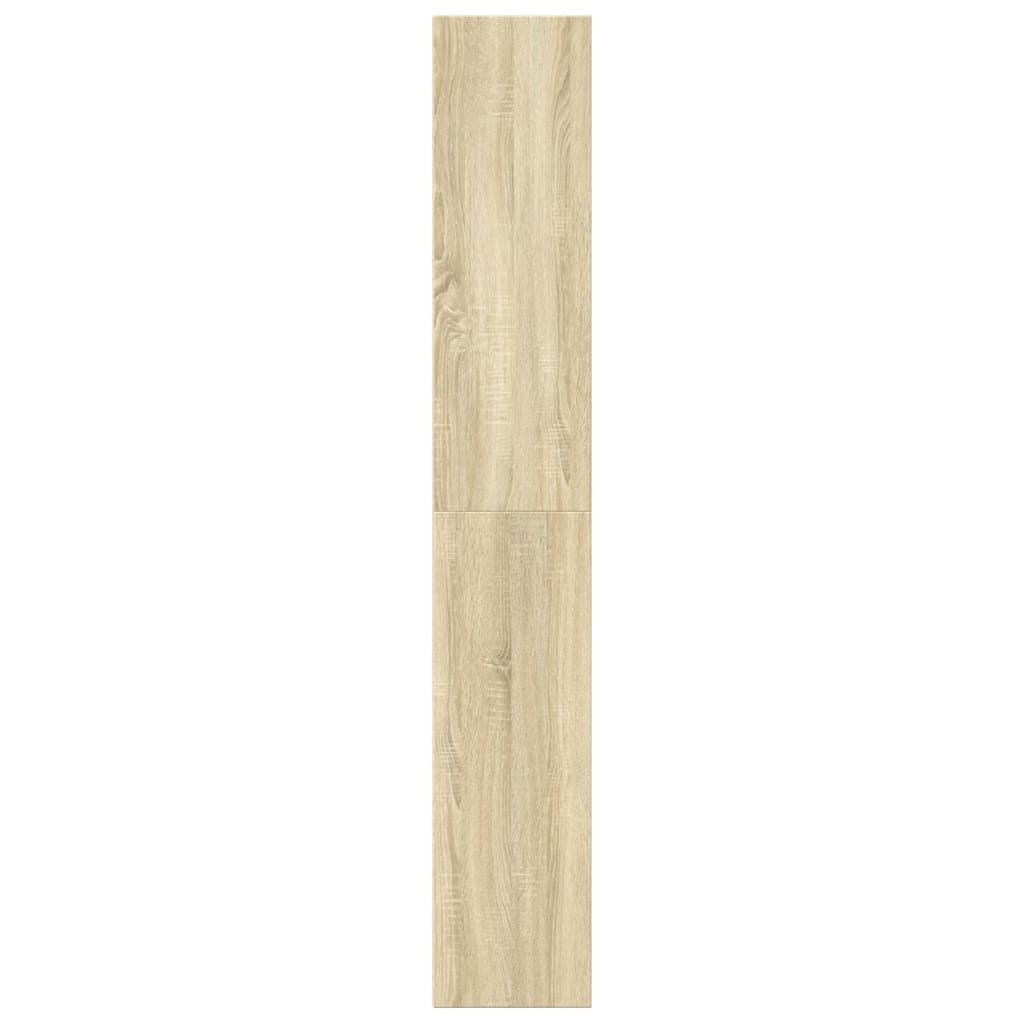 VidaXL Boekenkast 60x30x189 cm bewerkt hout sonoma eikenkleurig