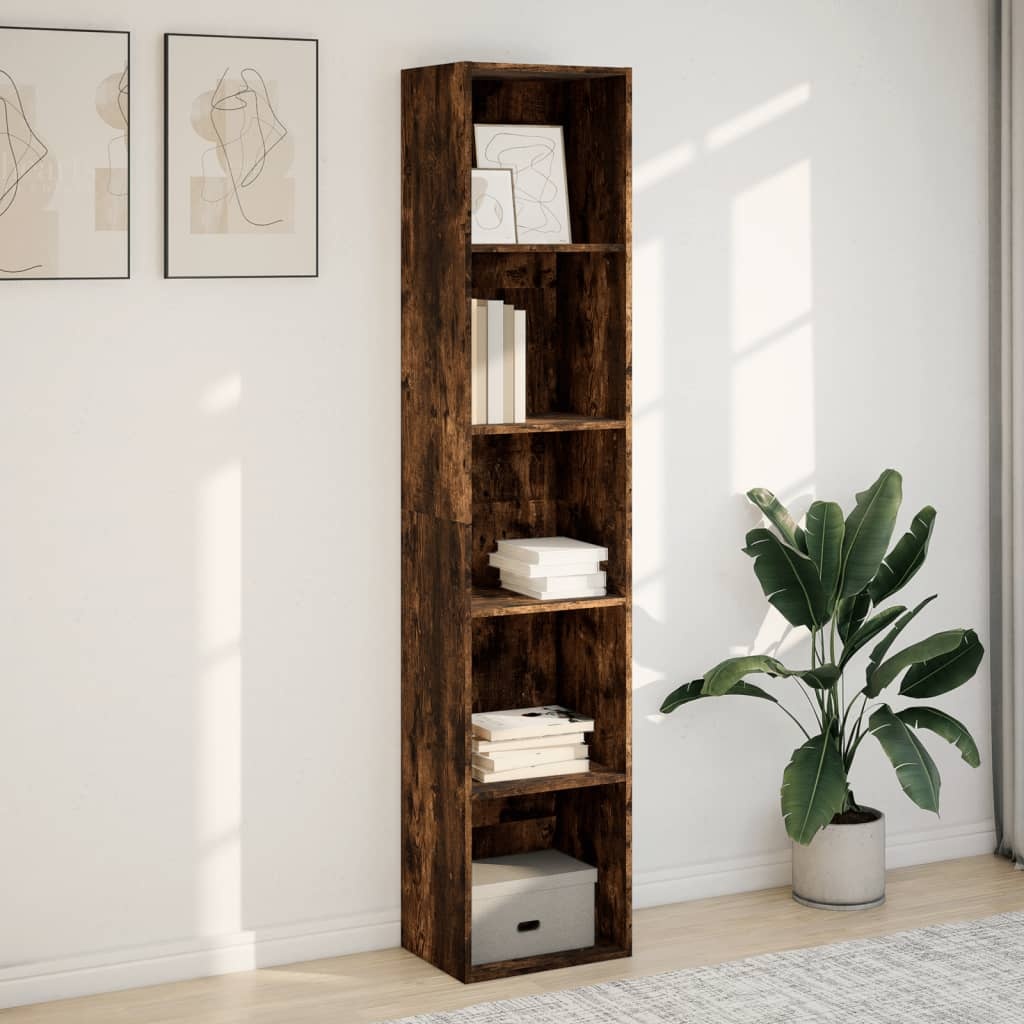 VidaXL Boekenkast 40x30x189 cm bewerkt hout gerookt eikenkleurig