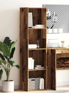 VidaXL Boekenkast 40x30x152 cm bewerkt hout oud houtkleurig