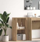 VidaXL Boekenkast 40x30x77 cm bewerkt hout artisanaal eikenkleurig