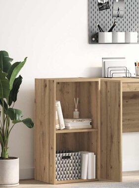 VidaXL Boekenkast 40x30x77 cm bewerkt hout artisanaal eikenkleurig