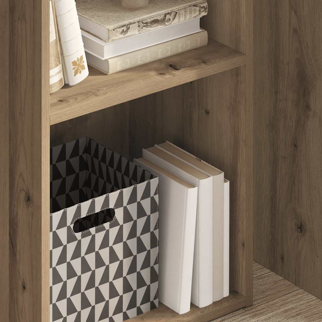 VidaXL Boekenkast 40x30x77 cm bewerkt hout artisanaal eikenkleurig