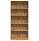 VidaXL Boekenkast 80x24x176 cm bewerkt hout artisanaal eikenkleurig