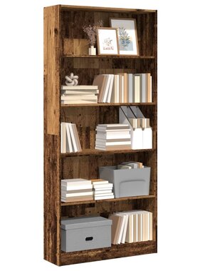 VidaXL Boekenkast 80x24x176 cm bewerkt hout oud houtkleurig