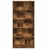 VidaXL Boekenkast 80x24x176 cm bewerkt hout oud houtkleurig