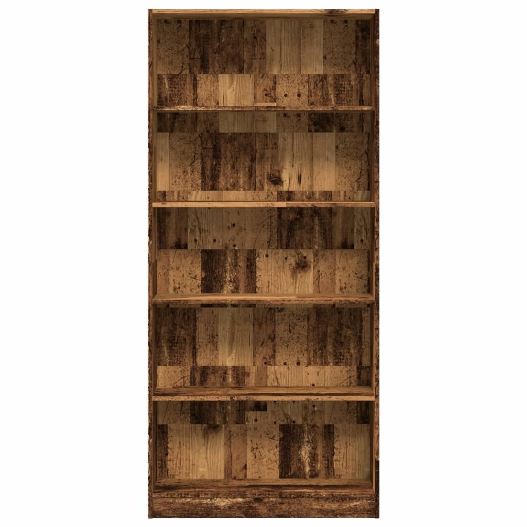 VidaXL Boekenkast 80x24x176 cm bewerkt hout oud houtkleurig