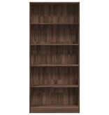 VidaXL Boekenkast 80x24x176 cm bewerkt hout bruin eikenkleurig