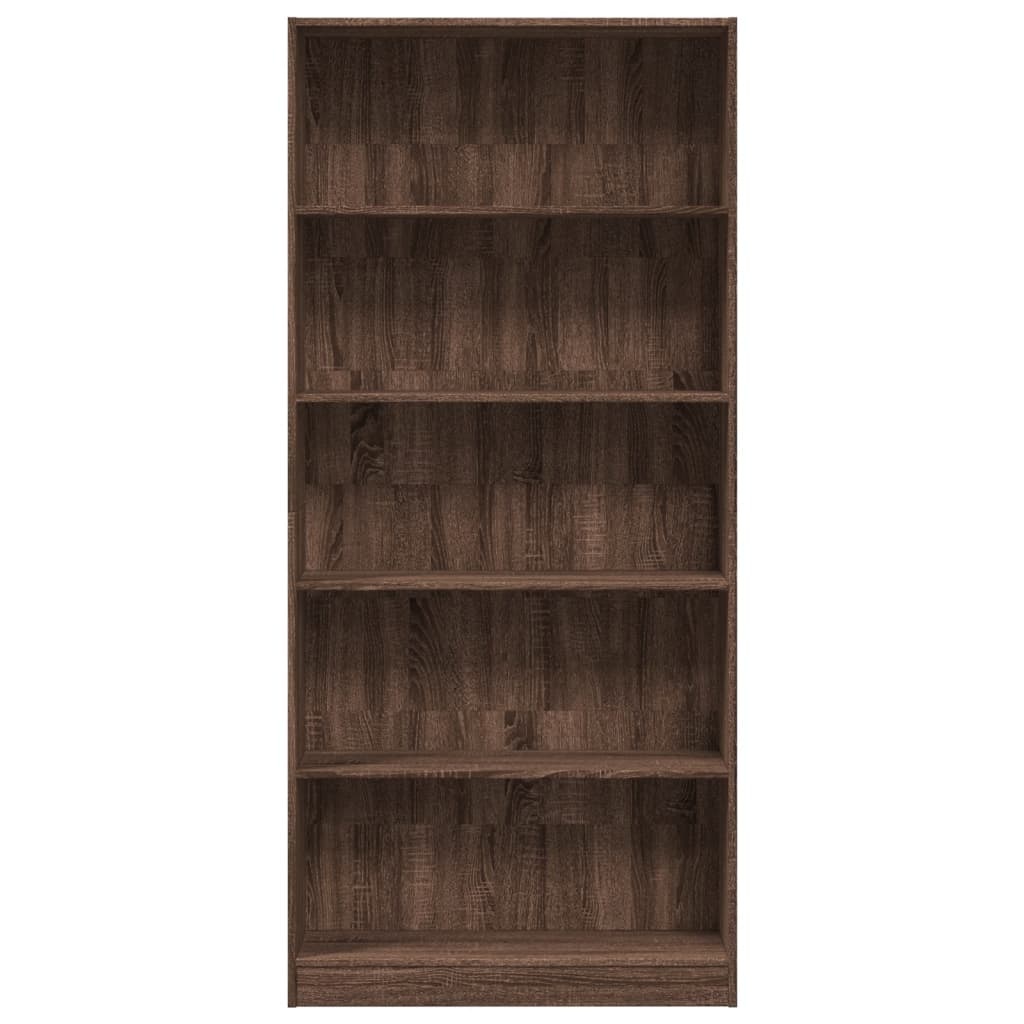 VidaXL Boekenkast 80x24x176 cm bewerkt hout bruin eikenkleurig