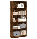 VidaXL Boekenkast 80x24x176 cm bewerkt hout gerookt eikenkleurig