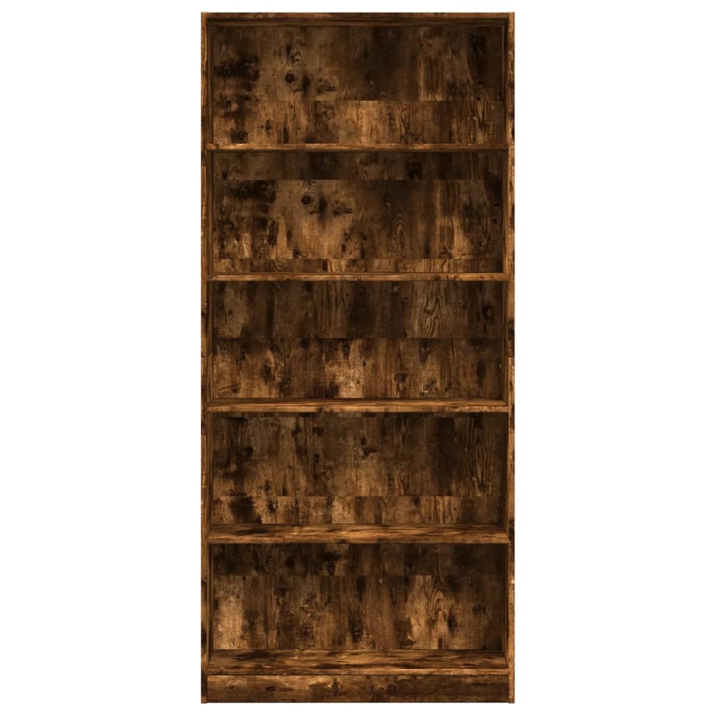 VidaXL Boekenkast 80x24x176 cm bewerkt hout gerookt eikenkleurig