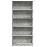 VidaXL Boekenkast 80x24x176 cm bewerkt hout betongrijs