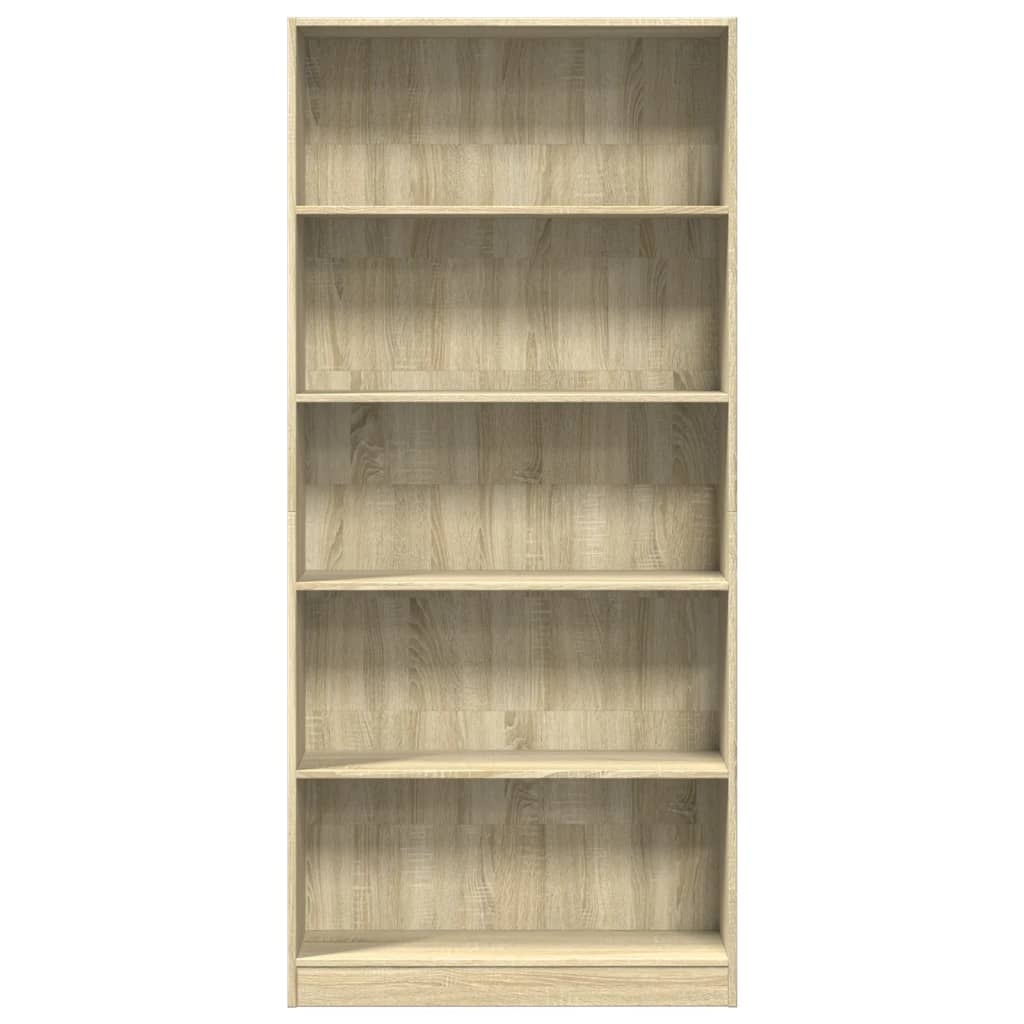 VidaXL Boekenkast 80x24x176 cm bewerkt hout sonoma eikenkleurig