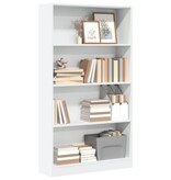 VidaXL Boekenkast 80x24x143 cm bewerkt hout wit