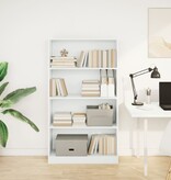 VidaXL Boekenkast 80x24x143 cm bewerkt hout wit