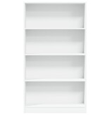 VidaXL Boekenkast 80x24x143 cm bewerkt hout wit