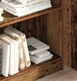 VidaXL Boekenkast 80x24x109 cm bewerkt hout oud houtkleurig