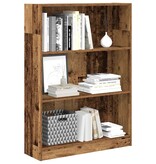 VidaXL Boekenkast 80x24x109 cm bewerkt hout oud houtkleurig