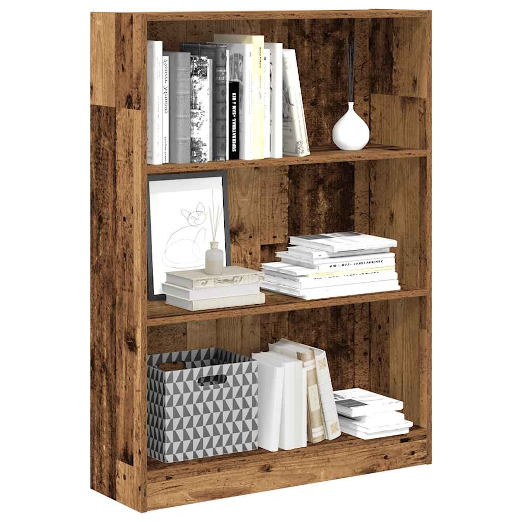 VidaXL Boekenkast 80x24x109 cm bewerkt hout oud houtkleurig
