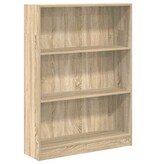 VidaXL Boekenkast 80x24x109 cm bewerkt hout sonoma eikenkleurig