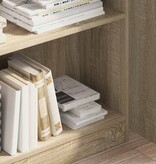 VidaXL Boekenkast 80x24x109 cm bewerkt hout sonoma eikenkleurig