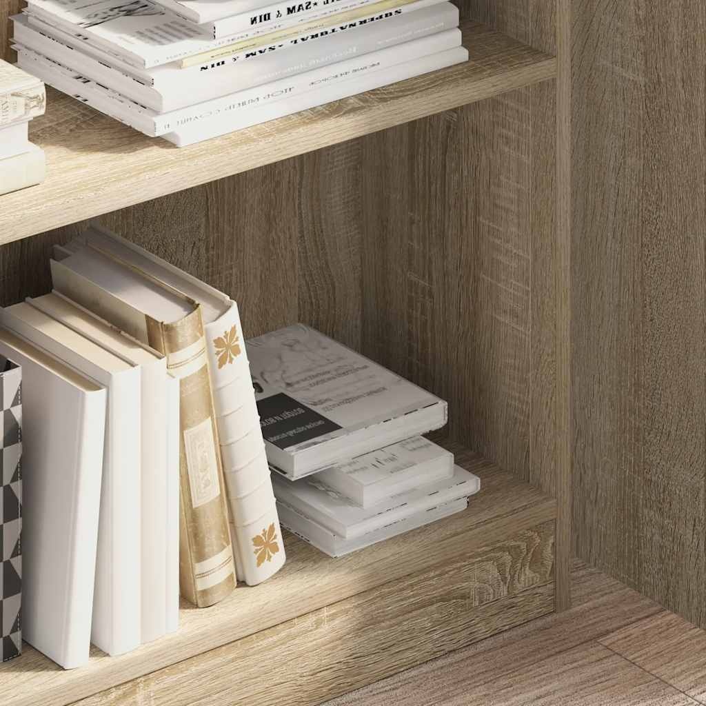VidaXL Boekenkast 80x24x109 cm bewerkt hout sonoma eikenkleurig
