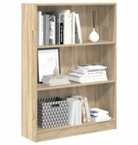 VidaXL Boekenkast 80x24x109 cm bewerkt hout sonoma eikenkleurig