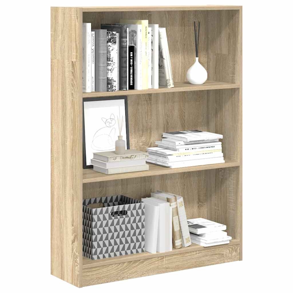 VidaXL Boekenkast 80x24x109 cm bewerkt hout sonoma eikenkleurig