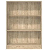 VidaXL Boekenkast 80x24x109 cm bewerkt hout sonoma eikenkleurig