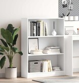 VidaXL Boekenkast 80x24x109 cm bewerkt hout wit